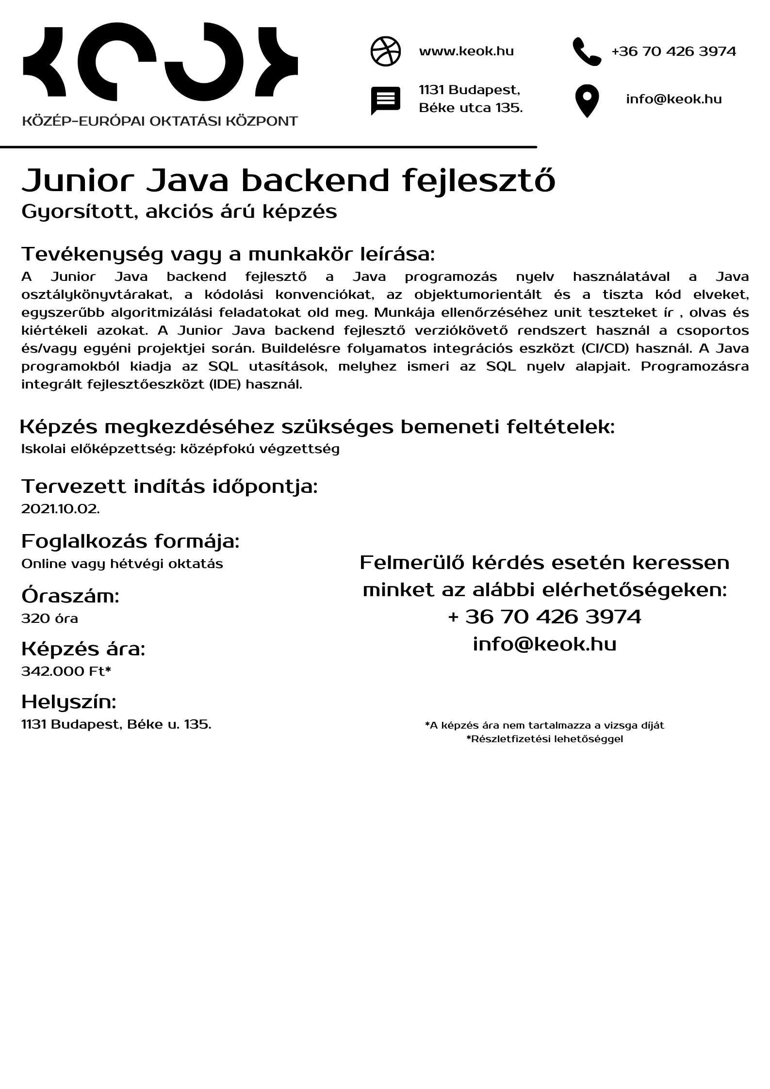 Junior java backend 2